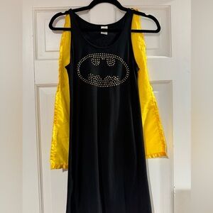 Batman dress Halloween costume with removable cape